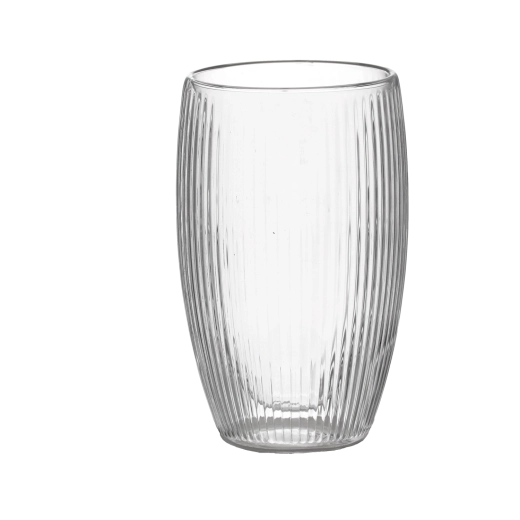 Komplet rebrastih kozarcev z dvojno steno 440 ml, 2 kosa