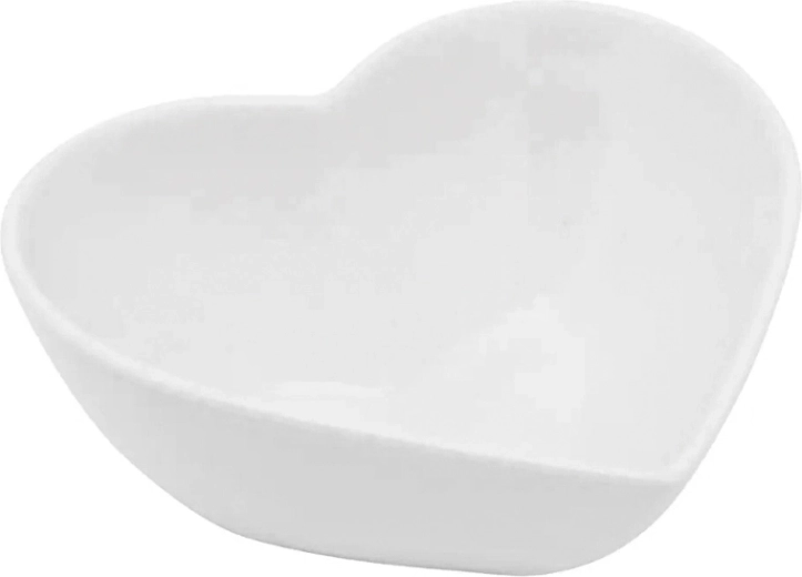 Regular porcelanasta skledica v obliki srca, kremna, 13 cm, 300 ml