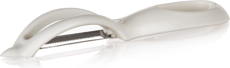 Lupilec za zelenjavo ACCASA, nerjaveče rezilo, krem