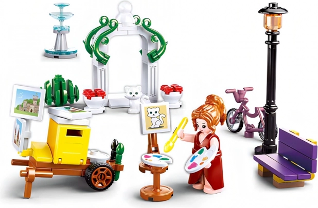 Sluban Dekliške sanje Vas - Slikarka v parku