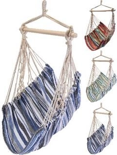 Viseči gugalni stol Poly, nosilnost 120 kg, mešanica barv