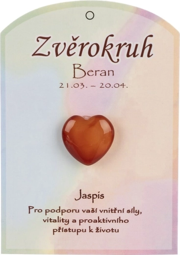 Jaspisovo srce za znamenje Ovna