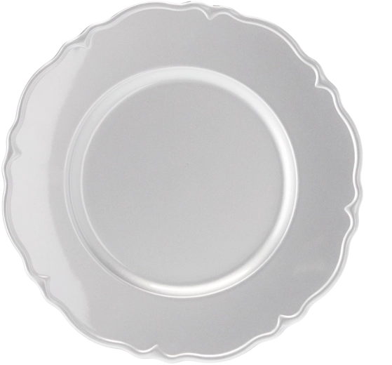 Okrogel pladenj s srebrnim vzorcem 33 cm