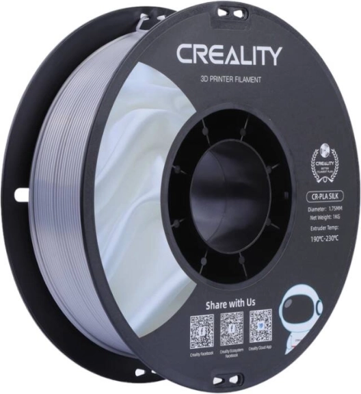 Creality CR-PLA Silk filament srebrn 1,75 mm (1 kg)