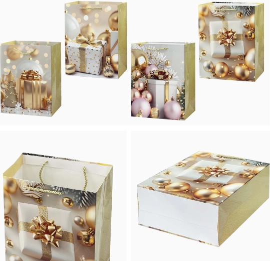 Christmas gift bag 32 × 26 × 12 cm, assorted designs