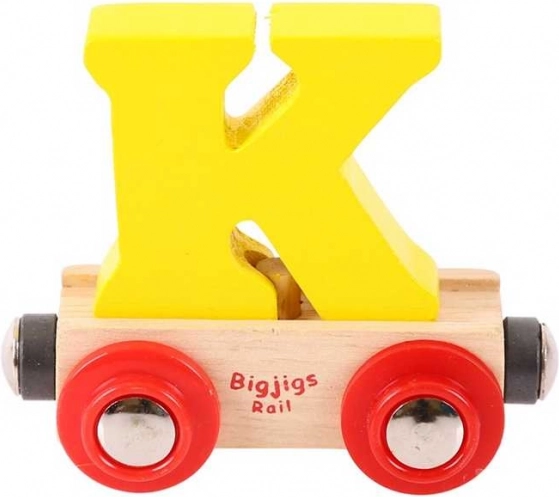 Vagonček Bigjigs Rail črka K