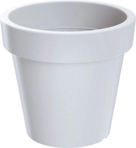 Cvetlični lonec Lofly 15,8 cm bel plastičen