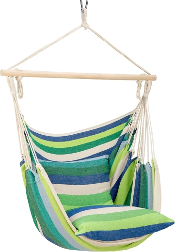 Viseči brazilski stol NILS Camp zelen