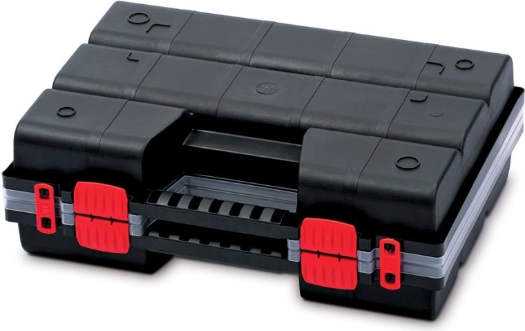 Plastični organizator NOR DUO 39 × 29 × 13 cm, razdružljiv, prilagodljivi predelki