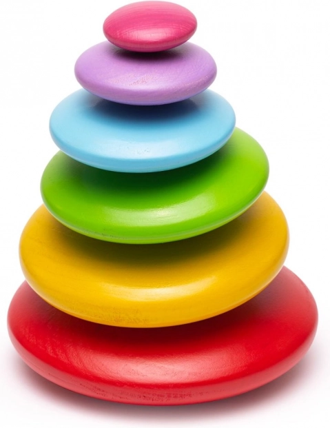 Barviti leseni ravnotežni kamni