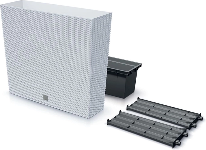 Visok koritnik z vložkom Rato Case 77 cm bel