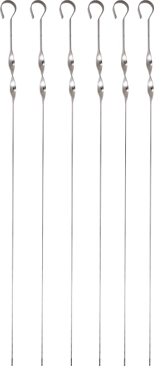 Nerjaveče jeklene žarovne nabodalo TORO 45 cm, komplet 6 kosov