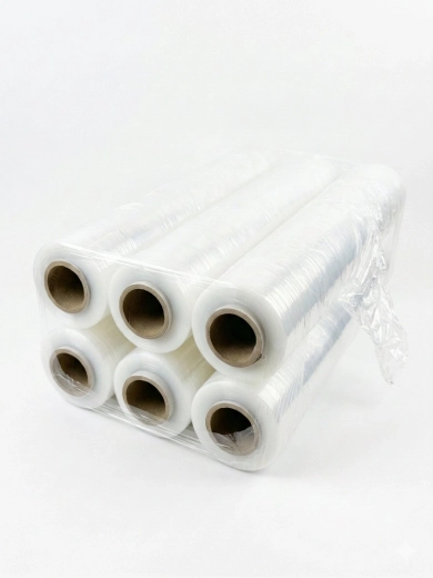 Prozorna raztegljiva folija 23 mikronov, 6× rola 1,5 kg