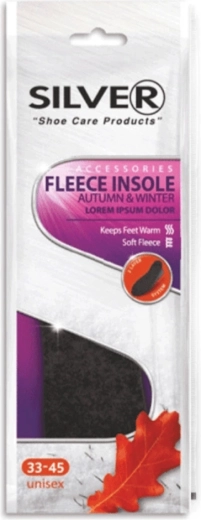 Silver Fleece flisni vložek za čevlje, obrezljiv 35–45