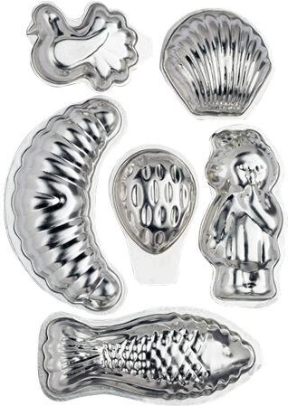 Set izmetnih modelčkov za božične piškote, mešanica oblik, 30 kosov