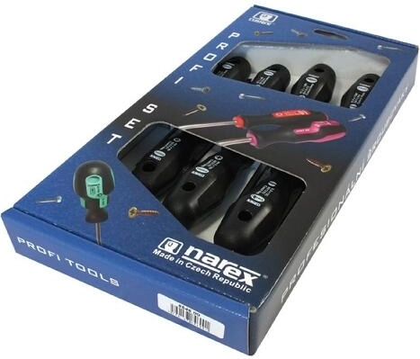 7-delni set izvijačev PHILLIPS, ravni in POZIDRIV PROFI