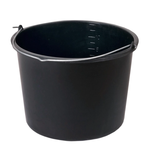 Gradbeno vedro 12 l s kovinskim ročajem in notranjo merilno lestvico