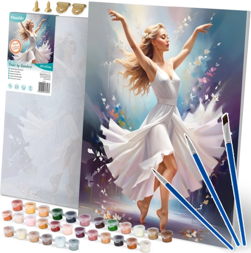 Slikanje po številkah 40x50 cm MASSIDO Plesalka