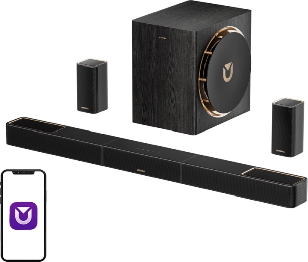 Soundbar ULTIMEA Skywave X50 z Dolby Atmos (5.1.4) in 8" nizkotoncem