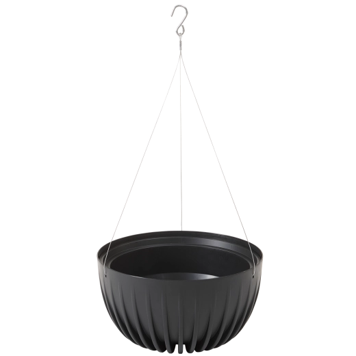 Viseča cvetlična posoda Mira 300 črna