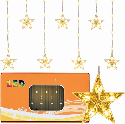 Christmas Star String Light Curtain 2 m