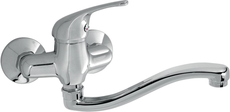Stenska pomivalna armatura Titania Iris z izlivom 250 mm, krom