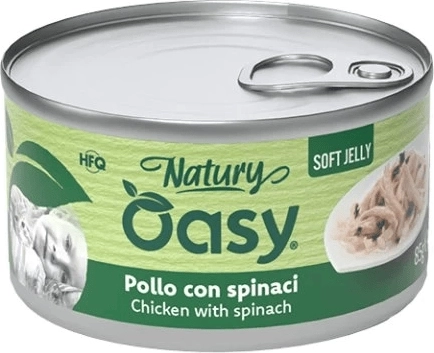 Oasy Natury nežni žele piščanec s špinačo 85 g