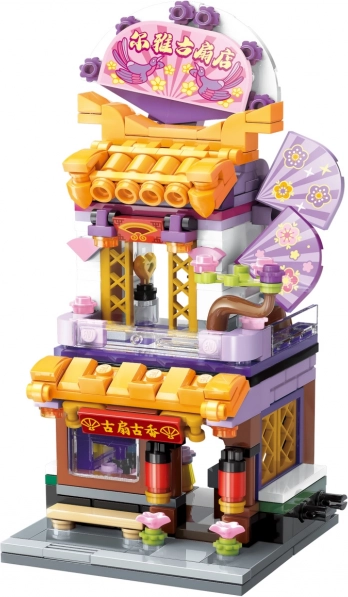 Qman City Corner – trgovina z pahljačami gradbeni set