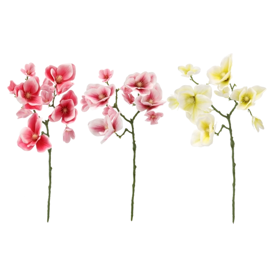 Umetna vejica magnolije 56 cm – mešanica barv