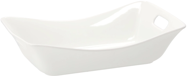 Porcelanasta skleda z ročaji 32 × 21,5 × 8 cm