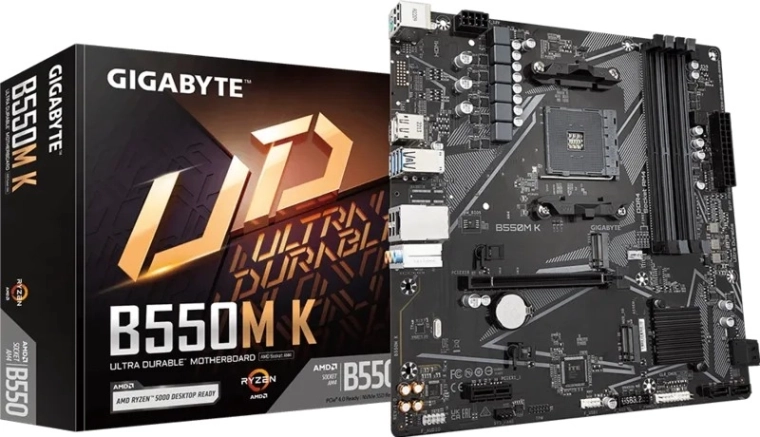 Gigabyte matična plošča B550M K za AM4 mATX