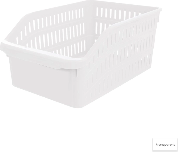 Organizator Tina – plastična košarica 20 × 30 × 13 cm, mešanica barv