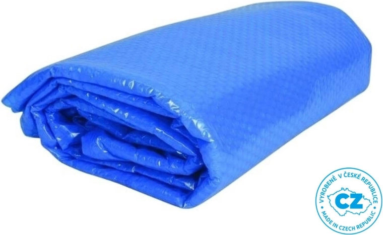 Modra solarna ponjava za bazene s premerom vodne gladine 3,6 m