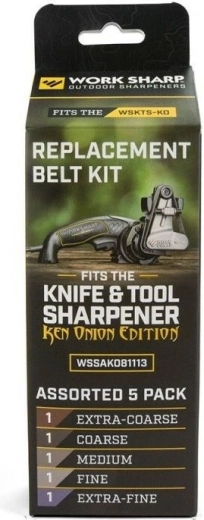 Work Sharp komplet brusnih trakov za Ken Onion Edition, 5 kos
