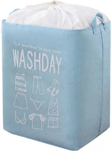 Zložljiva košara za perilo, 70 l, modra