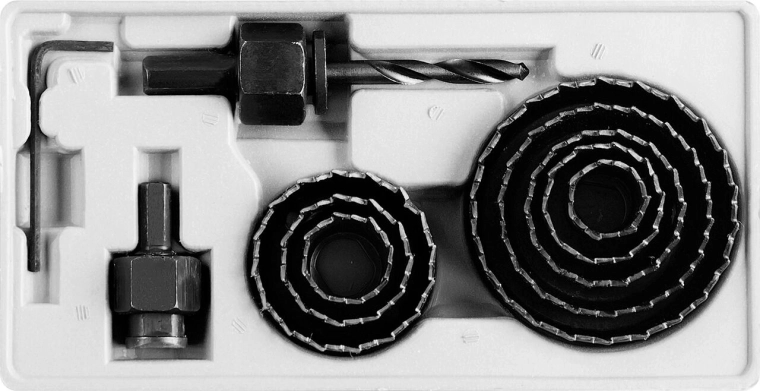 Set izrezovalnih kron 19–64 mm, 11-delni