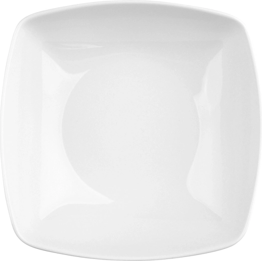 Globok krožnik MariaPaula Moderna kvadraten bel 18,5 cm