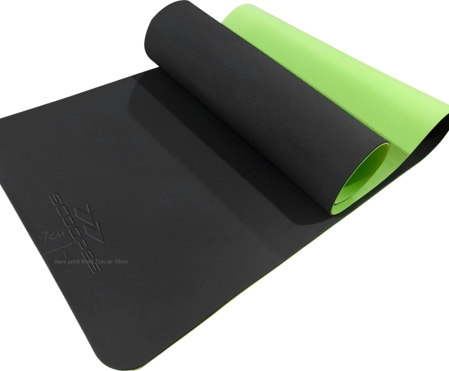 Fitnes podloga Balance TPE 10 mm zelena/črna