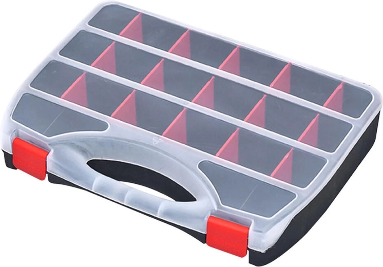 Plastični organizator Domino 360 × 268 × 66 mm z nastavljivimi predelki