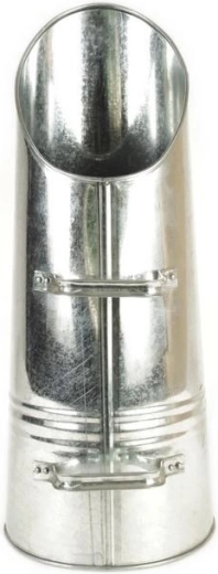 Pocinkan koš za premog 15 l velik