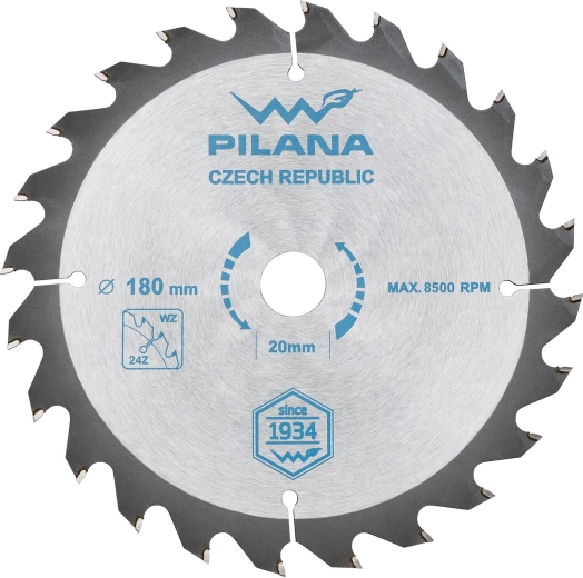 PILANA Saw Blade SK 5255 WZ 180 mm, 24 teeth