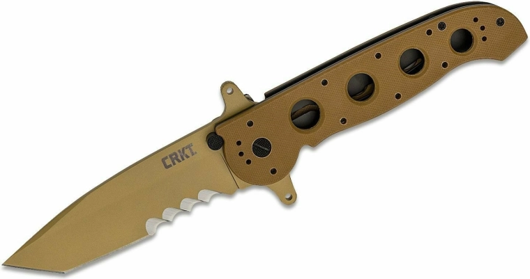 CRKT M16 Special Forces tactical folding knife 9.8 cm, sand brown, G10