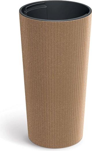 Cvetlični lonček Lamia Slim Eco Wood 20 cm naturo