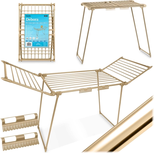 Zložljivo stoječe sušilo za perilo Massido Debora Gold 19 m