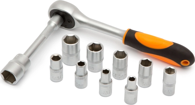 1/4" Ratchet Socket Set – 12 Pieces