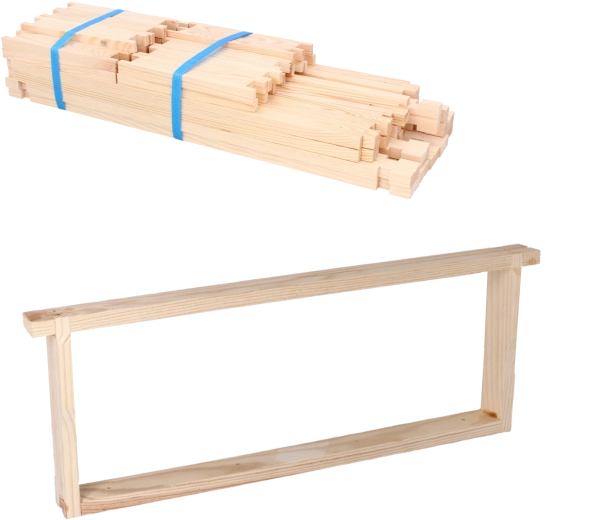 Komplet 10 kos ravnih satnikov 1/2 velikopolskega formata