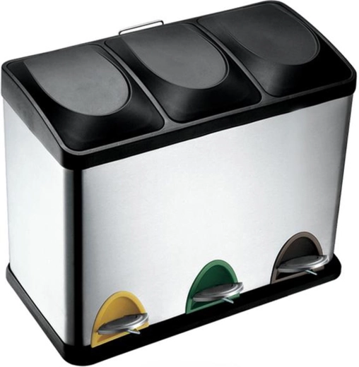 Nerjavnoekološki koš za ločevanje odpadkov 45 l