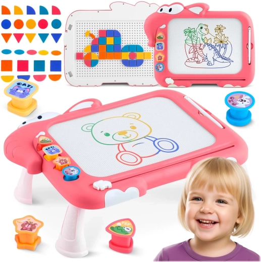 Magnetna risalna tabla in tangram mizica za otroke 3v1 RICOKIDS