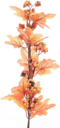 Umetna jesenska vejica oranžna 60 cm