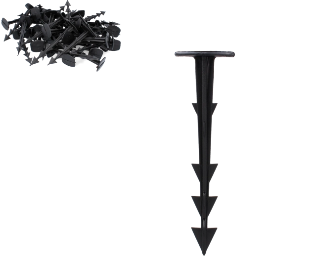 Komplet 50 zatičev za pritrditev agrotekstila 12,5 cm